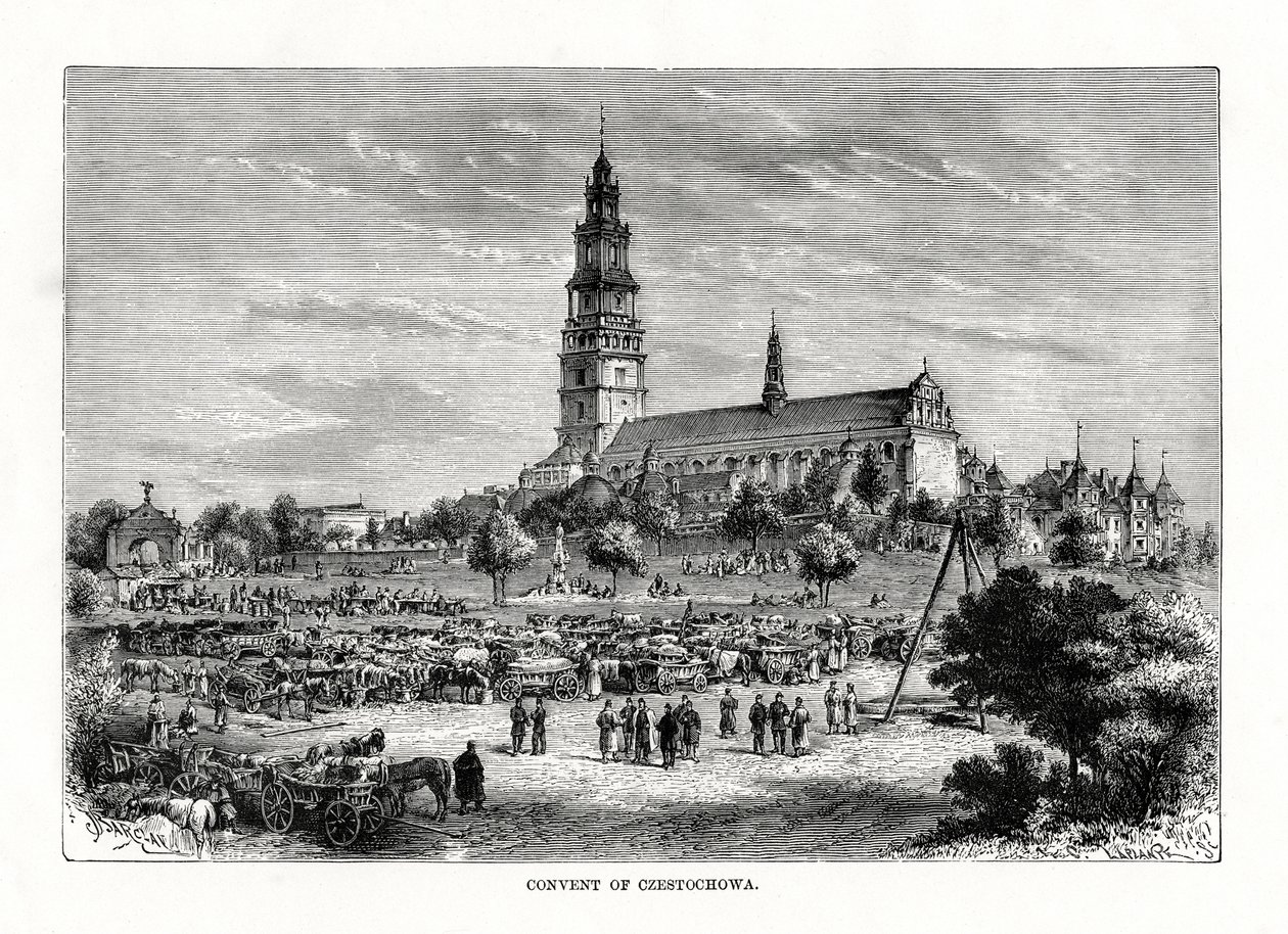 Czestochowan luostari, Puola, 1879 tekijältä C. Laplante