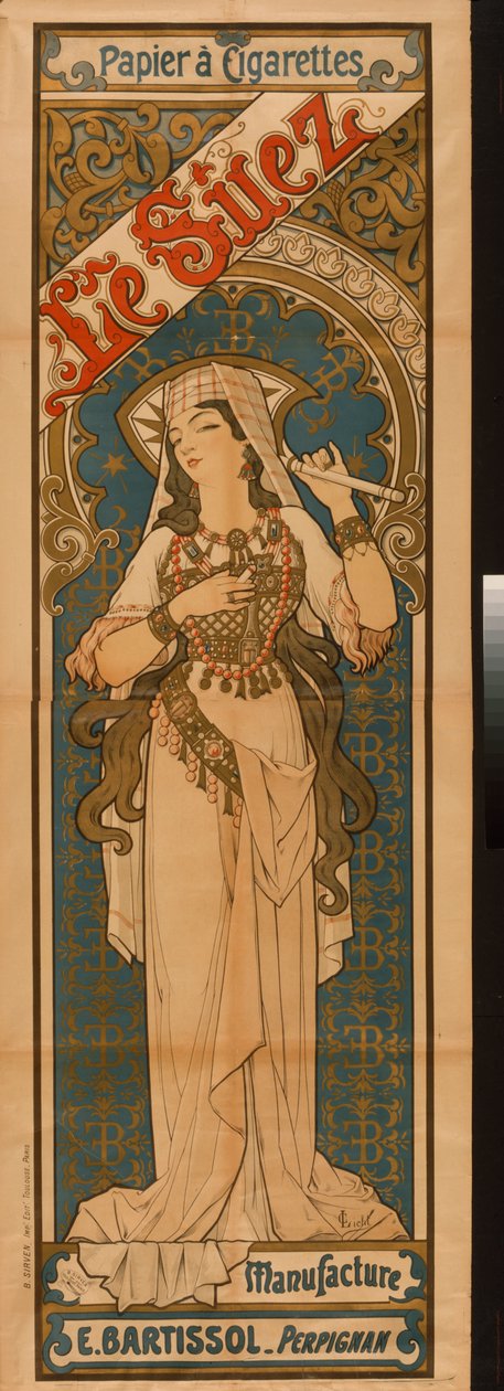 Le Suez, n. 1900 (litografia) tekijältä C. Licht