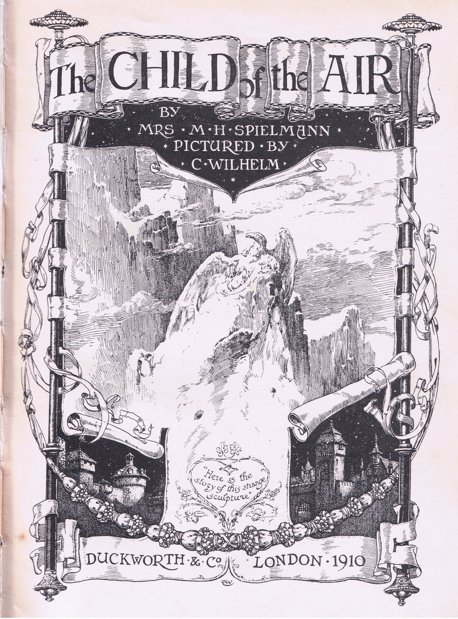 Otsikkosivun suunnittelu, The Child of the Air -pub.by Duckworth tekijältä C. Wilhelm