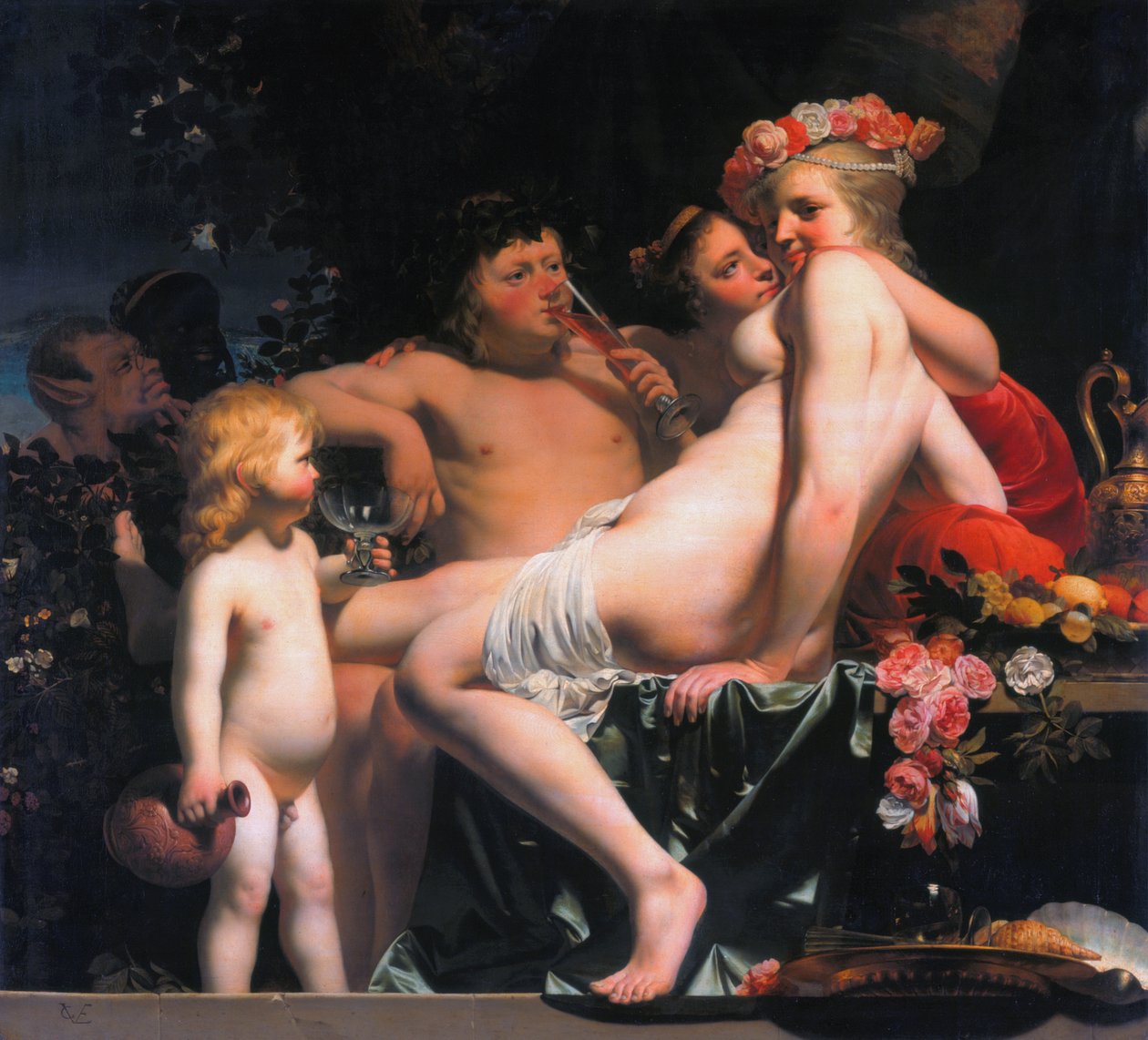Bacchus ja Ariadne tekijältä Cesar Boetius van Everdingen