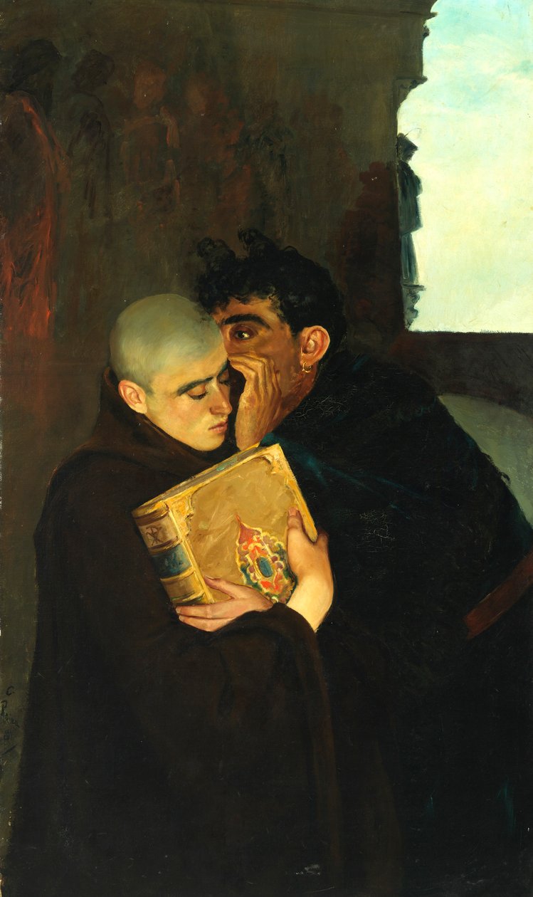 Hämähäkki luostarissa, 1881. tekijältä Calcedonio Reina