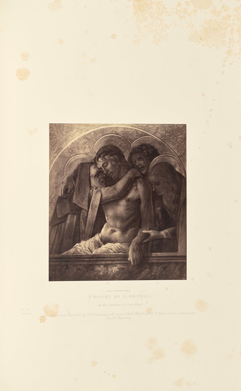 C. Crivellin "Pieta". tekijältä Caldesi and Montecchi