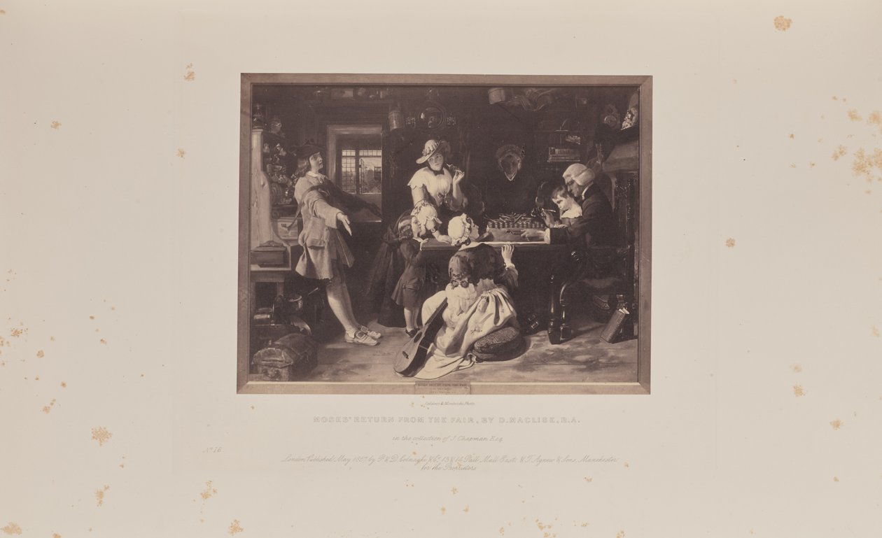 Mooseksen paluu messuilta, kirjoittanut D. Maclise. tekijältä Caldesi and Montecchi