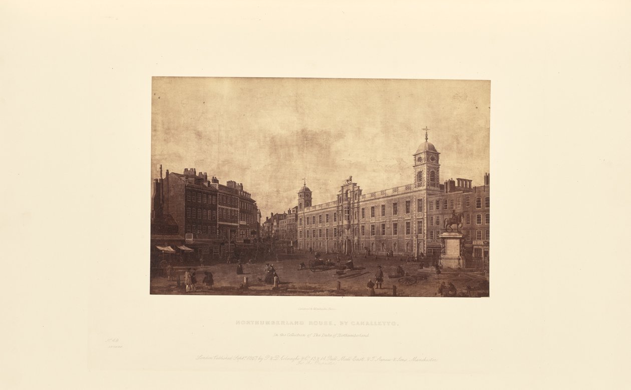 Northumberland House, Canaletto tekijältä Caldesi and Montecchi