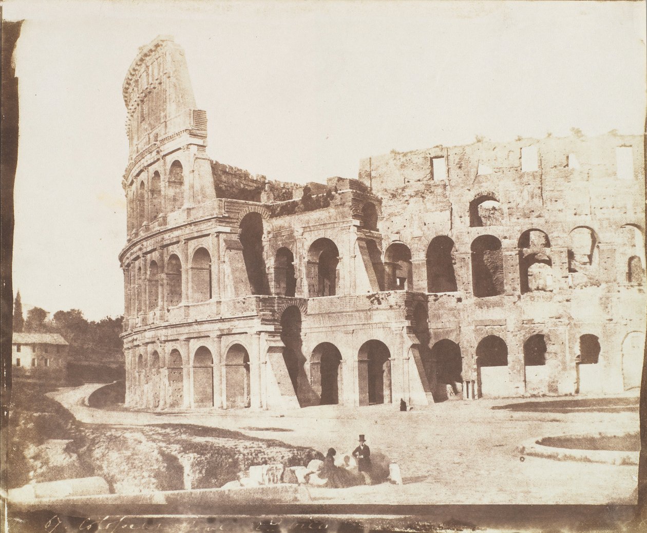 67. Colosseum, Rooma, toinen näkymä, toukokuu 1846. tekijältä Calvert Jones