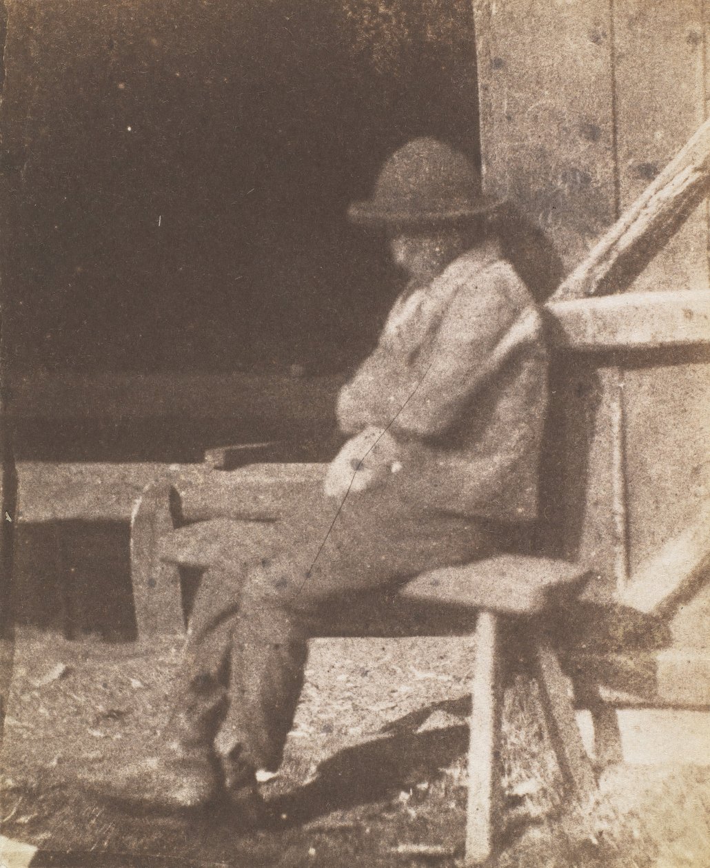 Istuva poika, 1845-50. tekijältä Calvert Jones