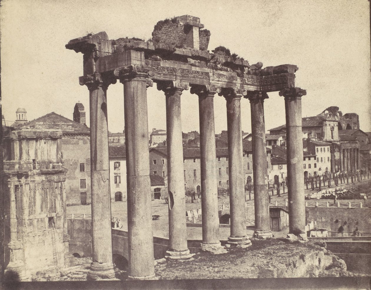Concordin temppeli, Rooma, 1850-luku. tekijältä Calvert Jones