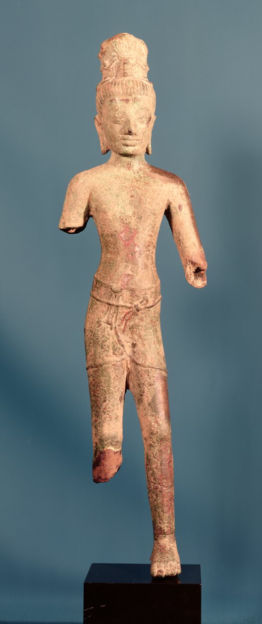 Maitreya Buddha, esikhmeriläinen hahmo, 800-luvun alku (pronssi) tekijältä Cambodian School
