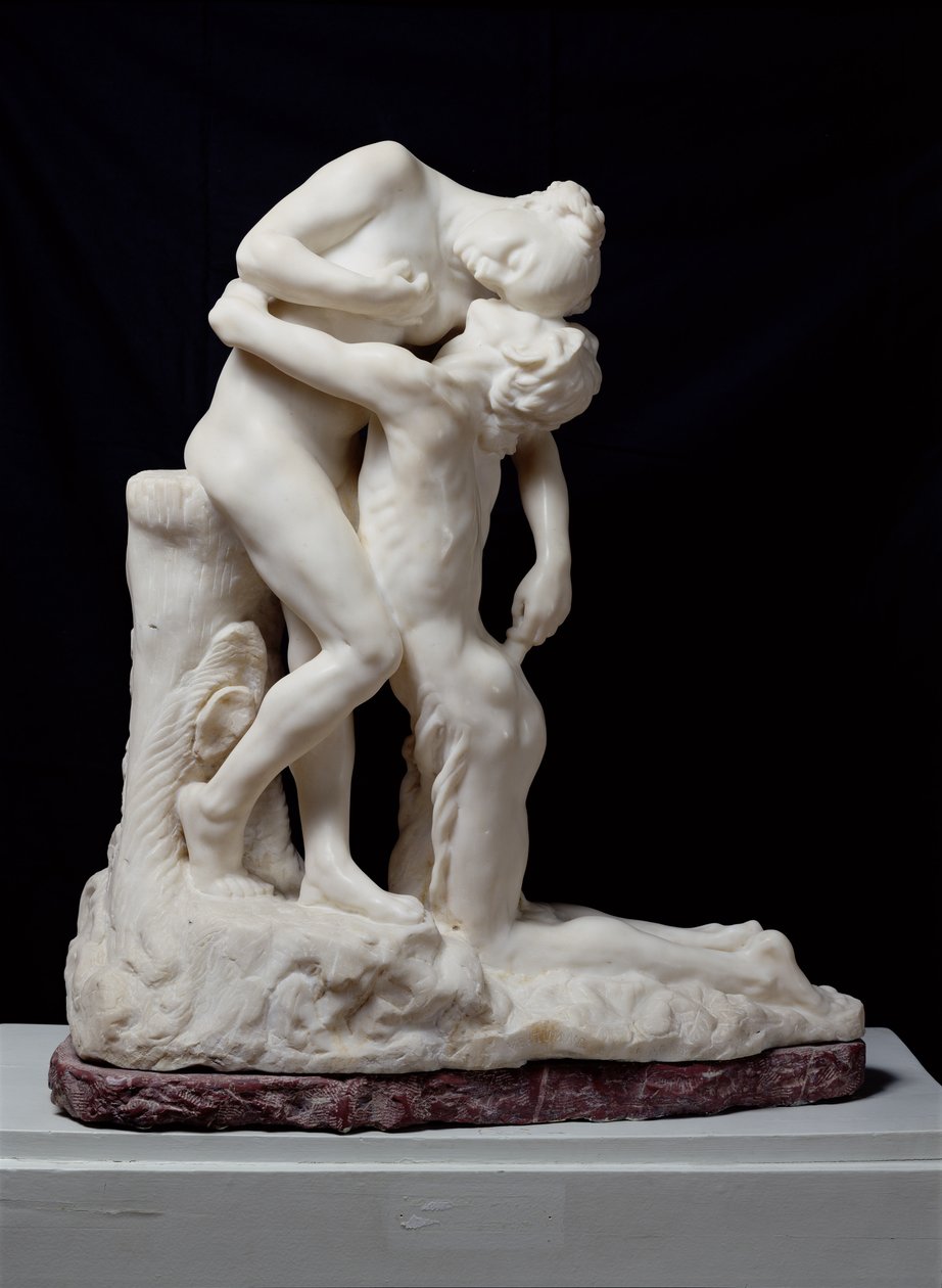 Hylätty, tai Vertumnus ja Pomona tai Sakountala, 1905 (marmori) (katso myös 82895) tekijältä Camille Claudel