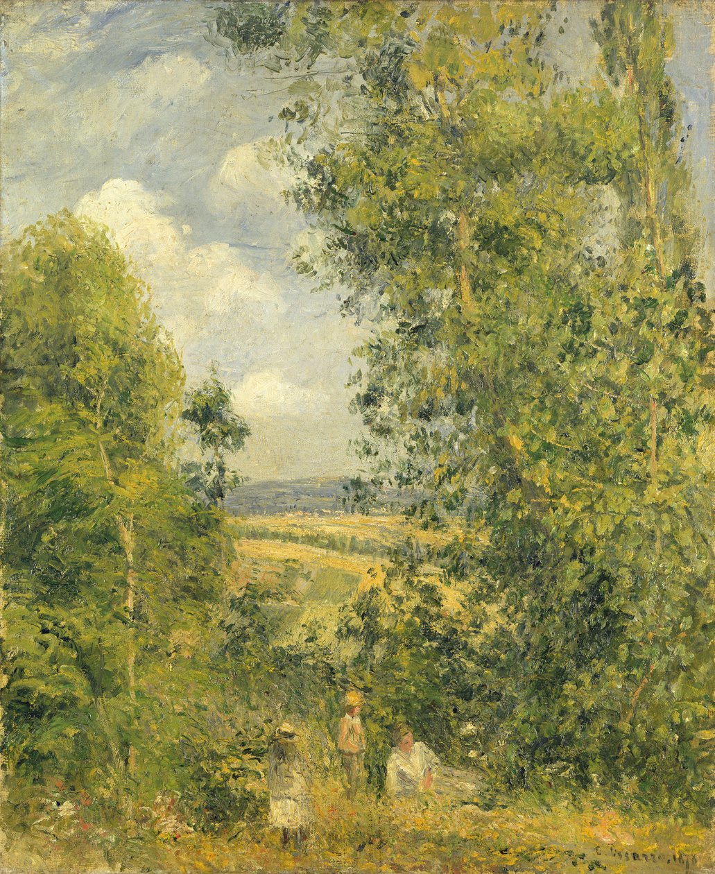 Lepo niityllä, 1878 tekijältä Camille Jacob Pissarro