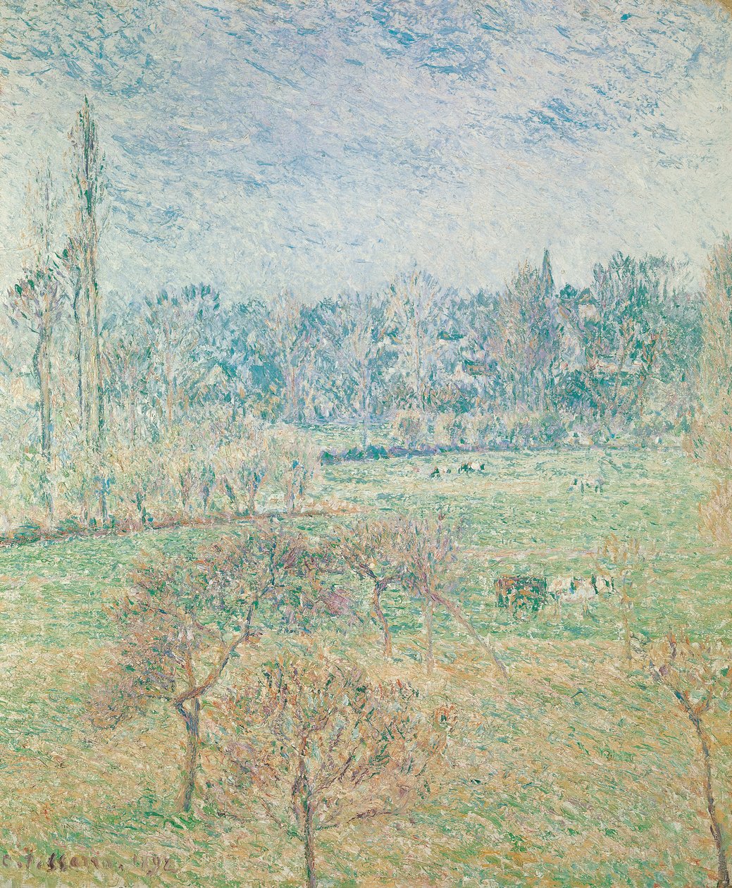Syksy aamu, 1892 tekijältä Camille Jacob Pissarro