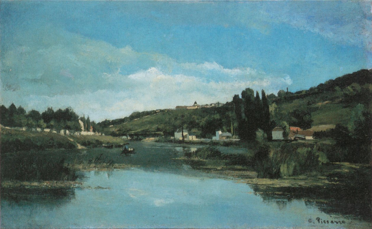 Bords de la Marne à Chennevières tekijältä Camille Jacob Pissarro