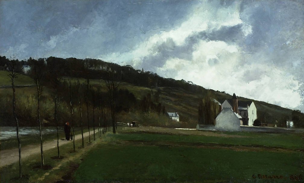 Bords de la Marne en Hiver tekijältä Camille Jacob Pissarro