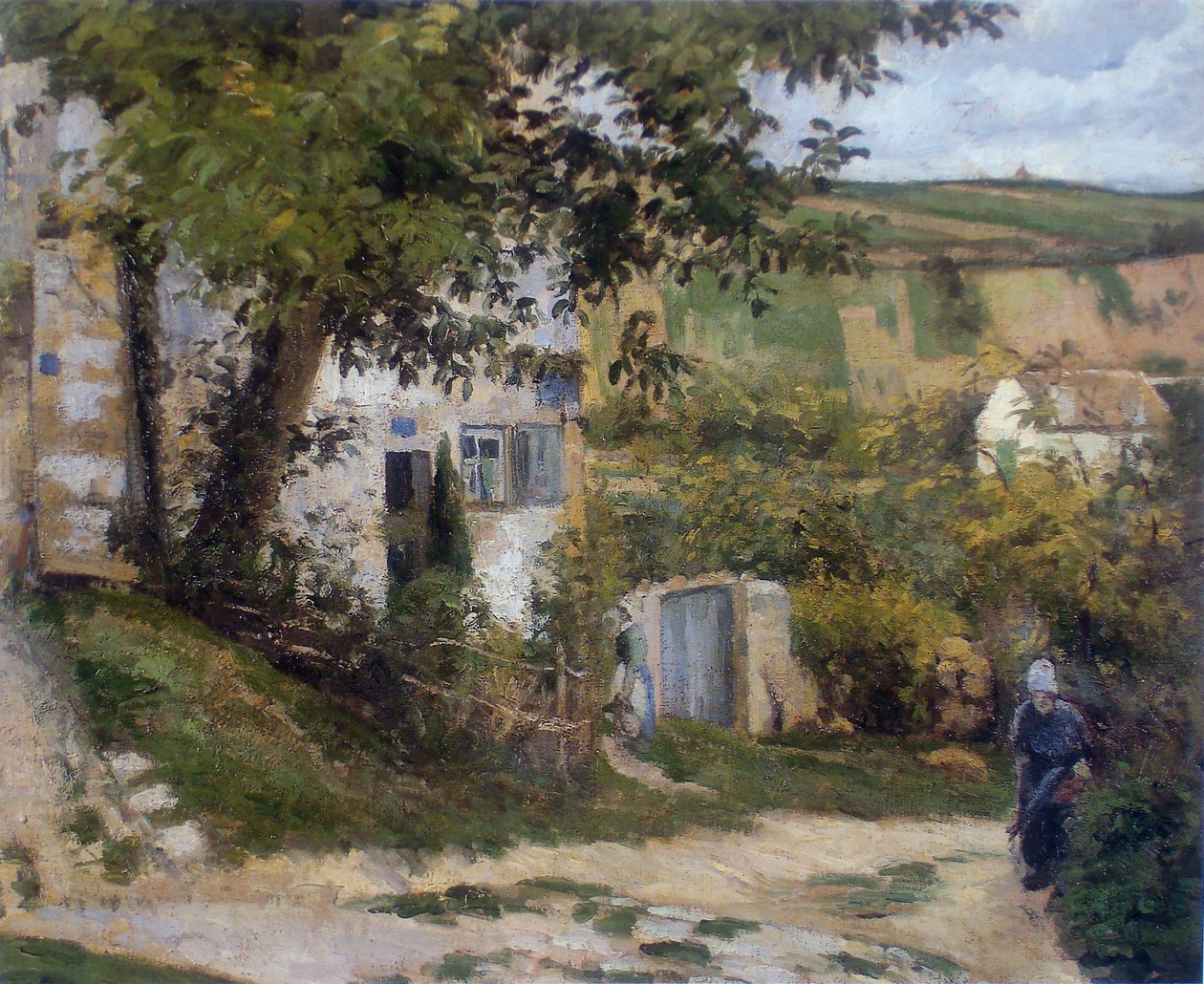 Chemin ja LHermitage tekijältä Camille Jacob Pissarro