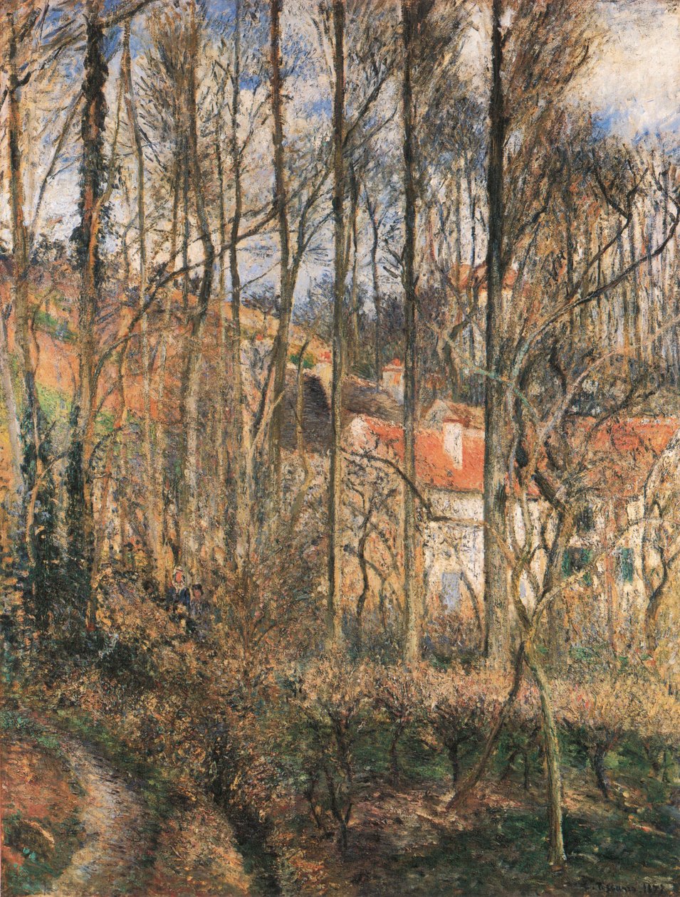 Côtes Saint-Denis à Pontoise tekijältä Camille Jacob Pissarro