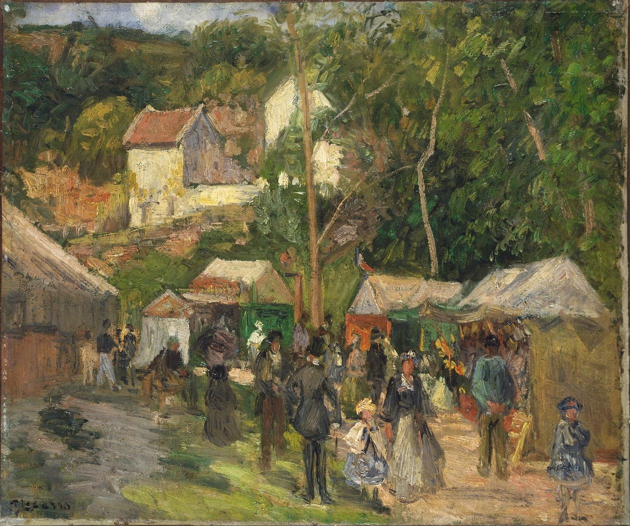 Festivaali LHermitageissa tekijältä Camille Jacob Pissarro