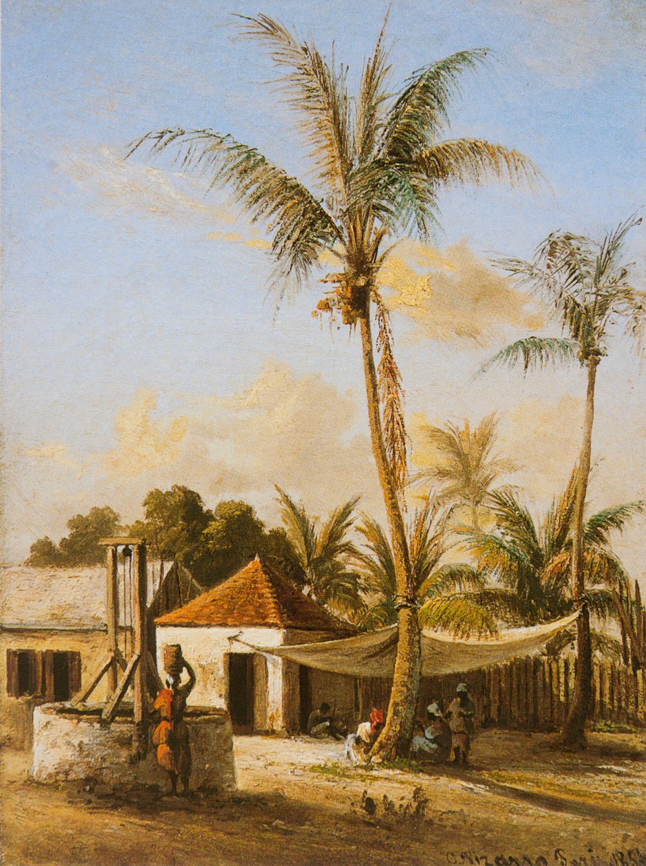Luvut lepää kyläkaivolla tekijältä Camille Jacob Pissarro