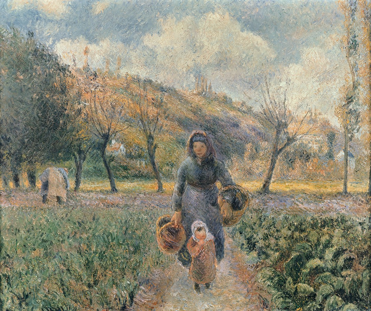 Puutarhassa tekijältä Camille Jacob Pissarro