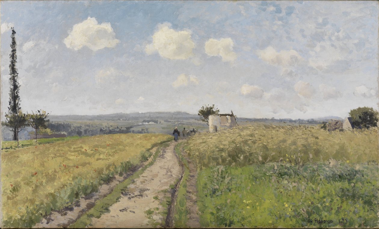 Kesäkuun aamu Pontoisessa tekijältä Camille Jacob Pissarro