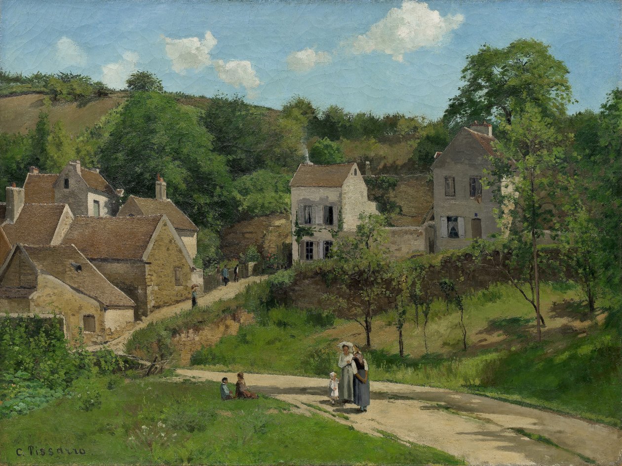LHermitage à Pontoise tekijältä Camille Jacob Pissarro