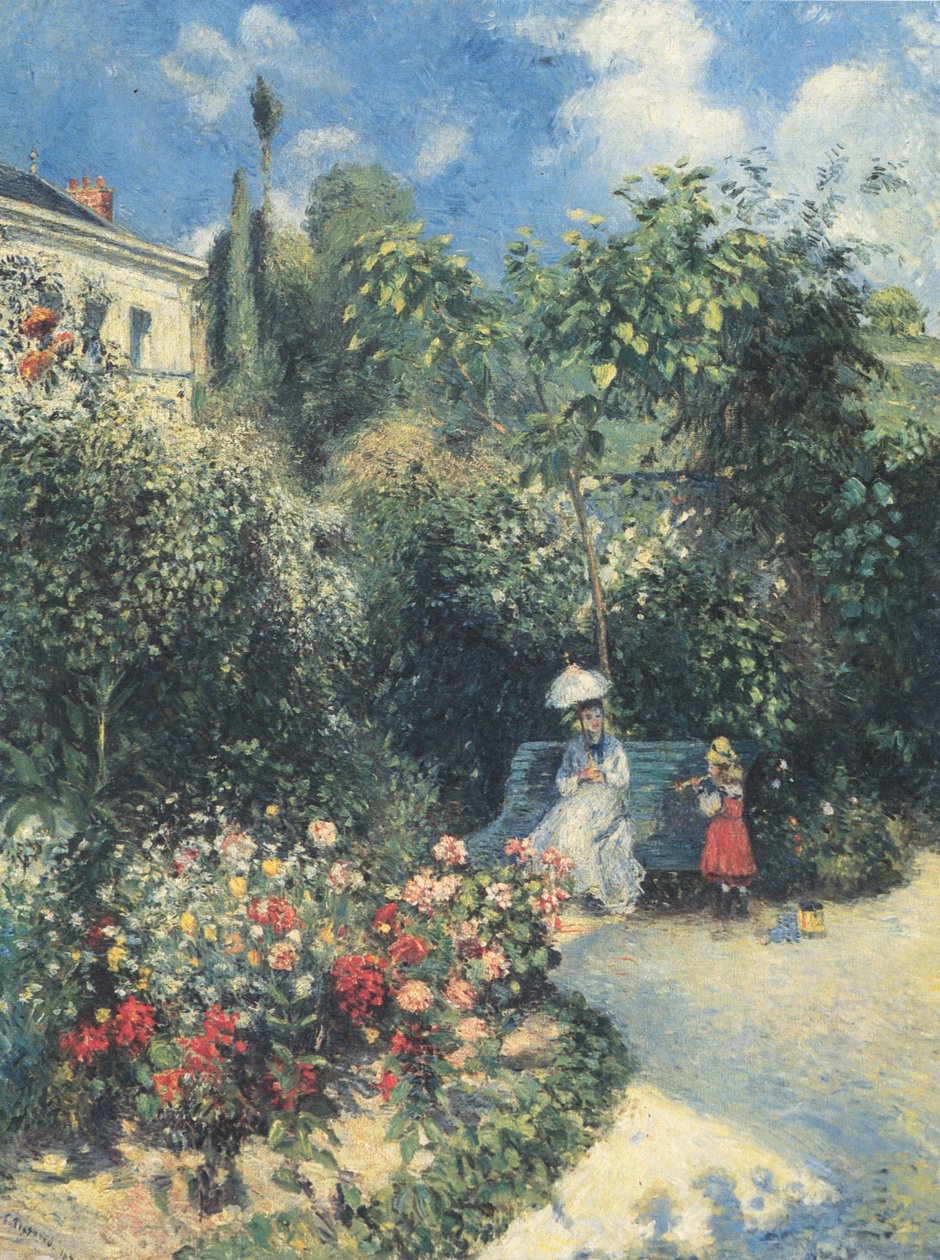 La Jardin ja Pontoise tekijältä Camille Jacob Pissarro