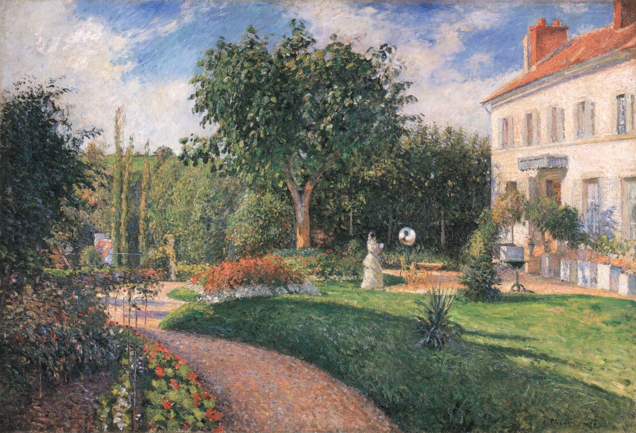 La Jardin des Mathurins, Pontoise tekijältä Camille Jacob Pissarro