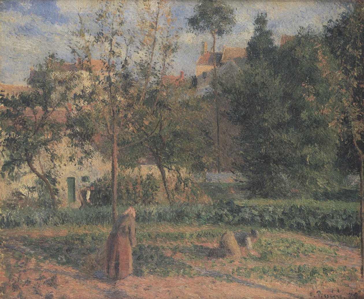La Jardin potager à L´Hermitage tekijältä Camille Jacob Pissarro