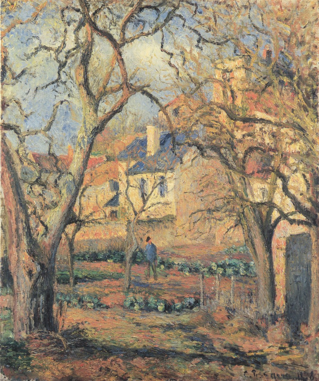 La Jardin potager à L´Hermitage tekijältä Camille Jacob Pissarro
