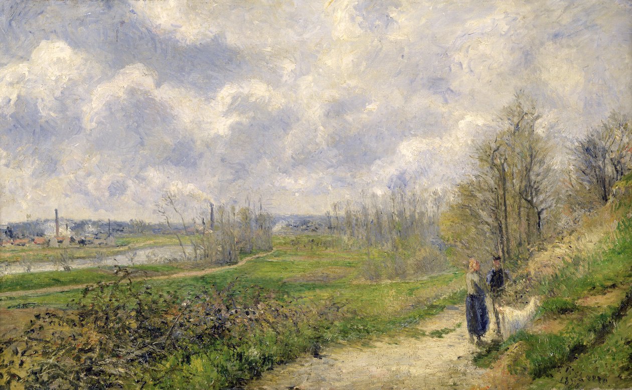 La Sente du Chou, lähellä Pontoisea, 1878 tekijältä Camille Jacob Pissarro