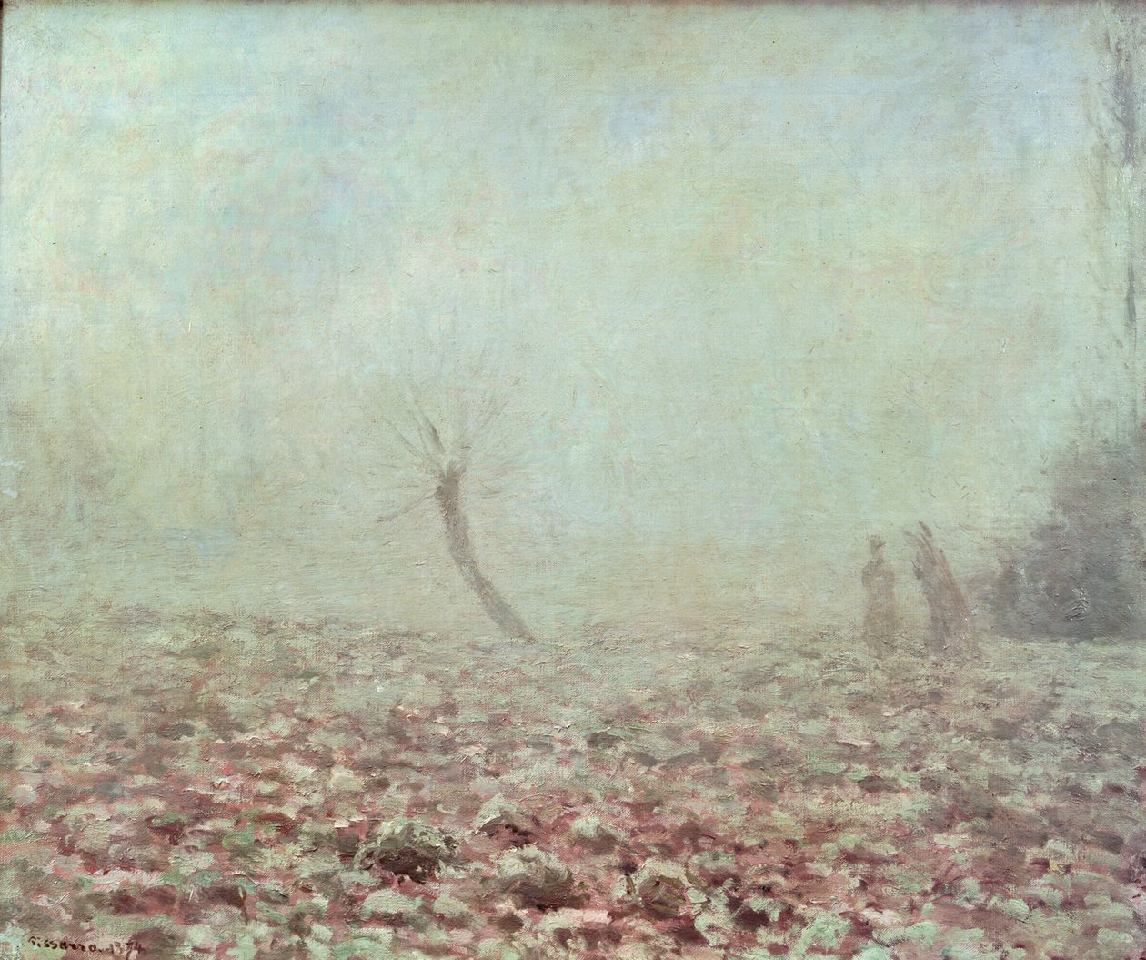Maisema, 1874 tekijältä Camille Jacob Pissarro