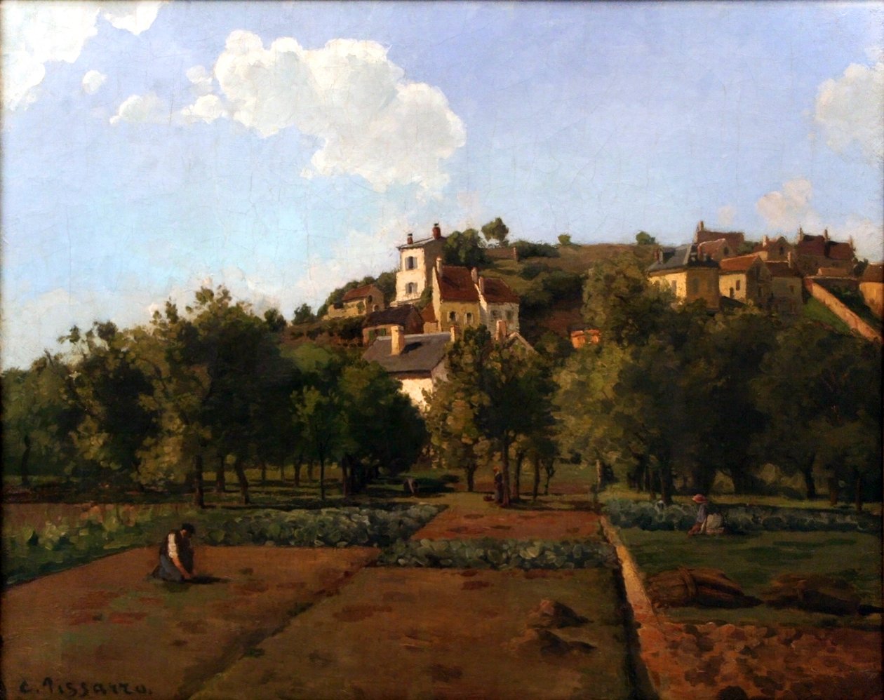 Le Gardin de Mauboisson, Pontoise tekijältä Camille Jacob Pissarro