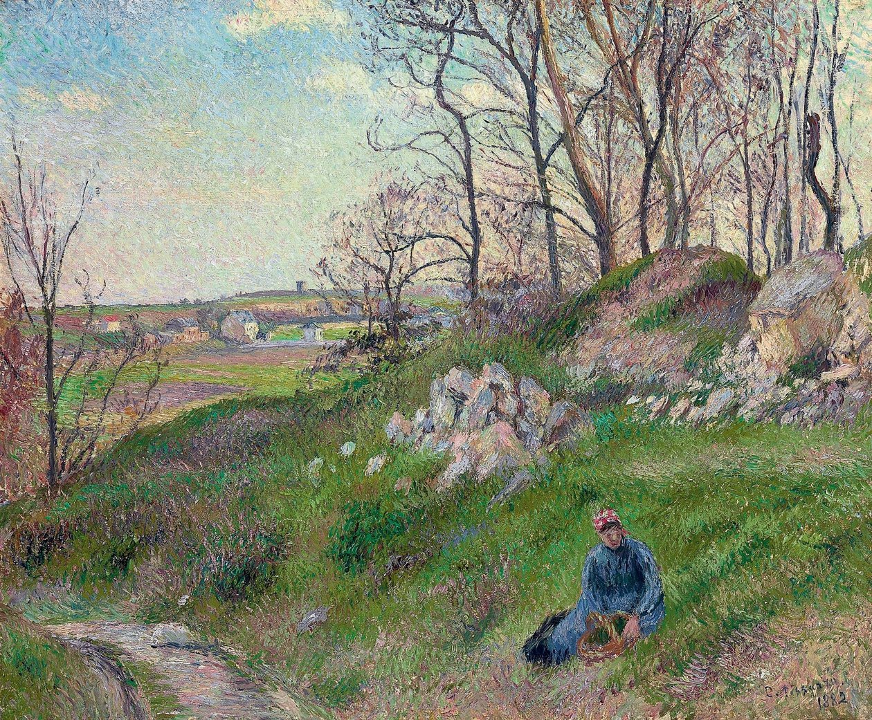 Les carrières du Chou, Pontoise tekijältä Camille Jacob Pissarro