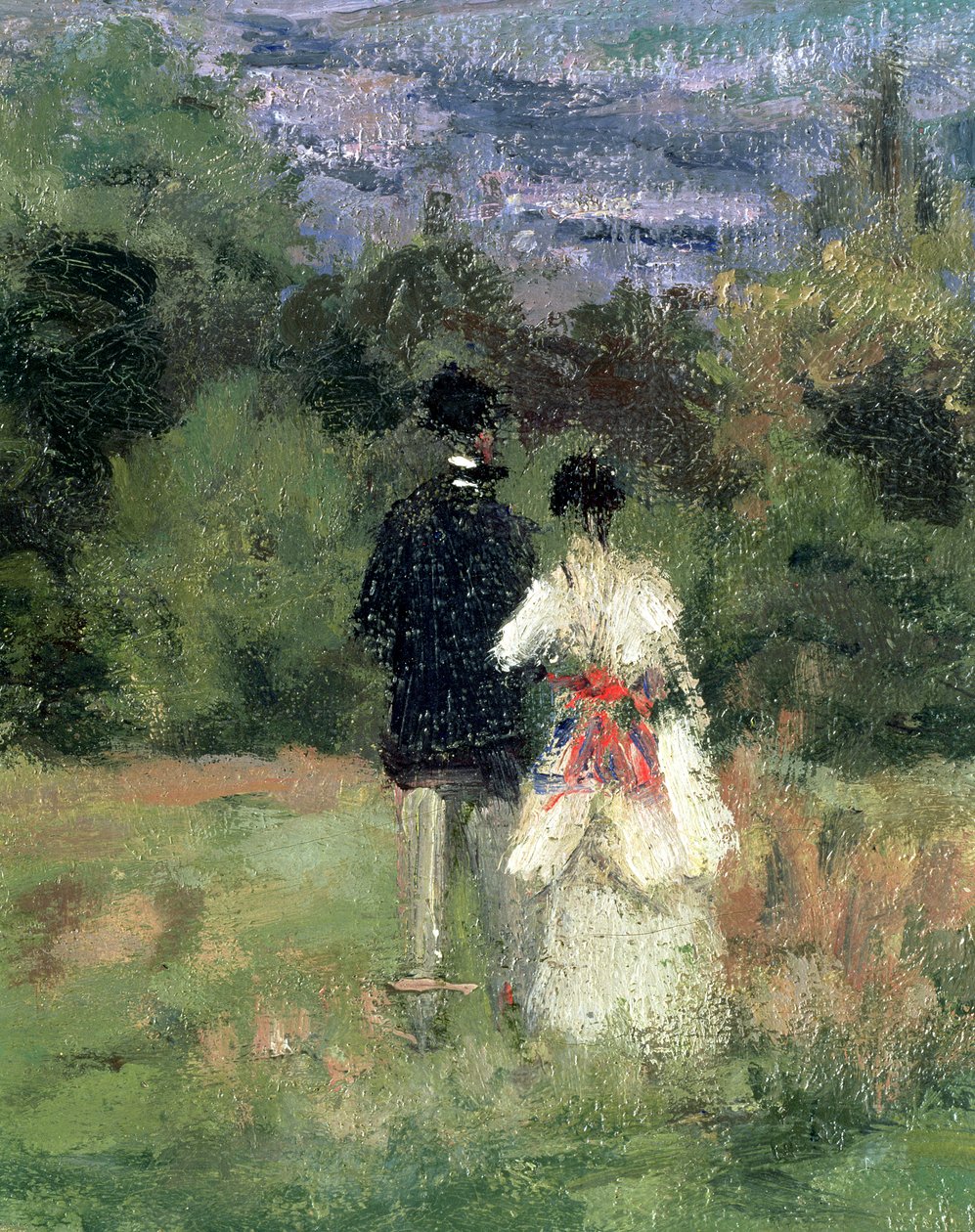 Louveciennes, yksityiskohta ystäville tekijältä Camille Jacob Pissarro