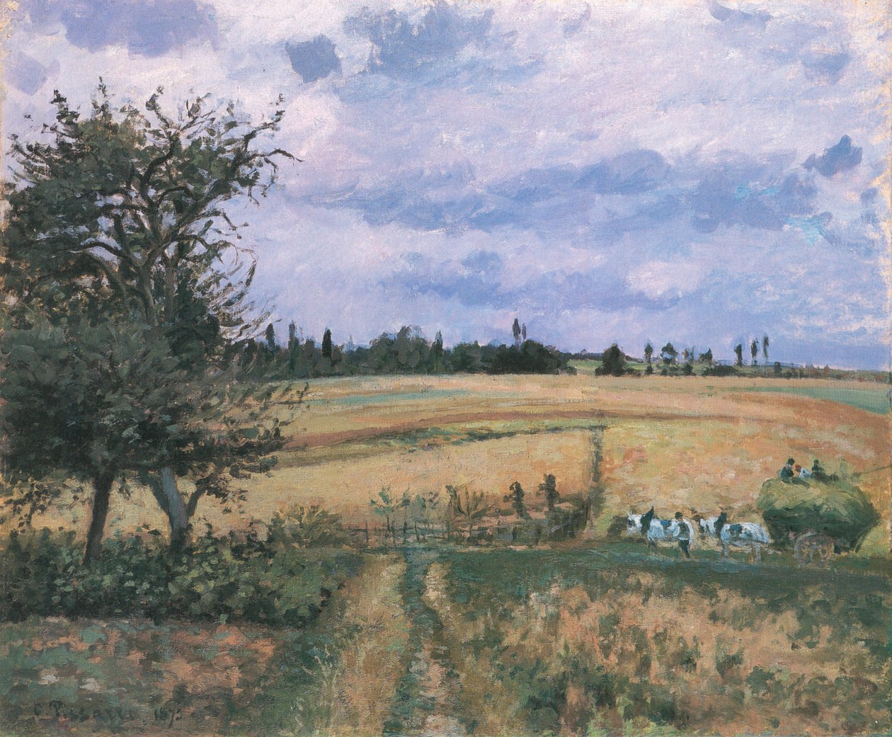 Maksu à Pontoise tekijältä Camille Jacob Pissarro