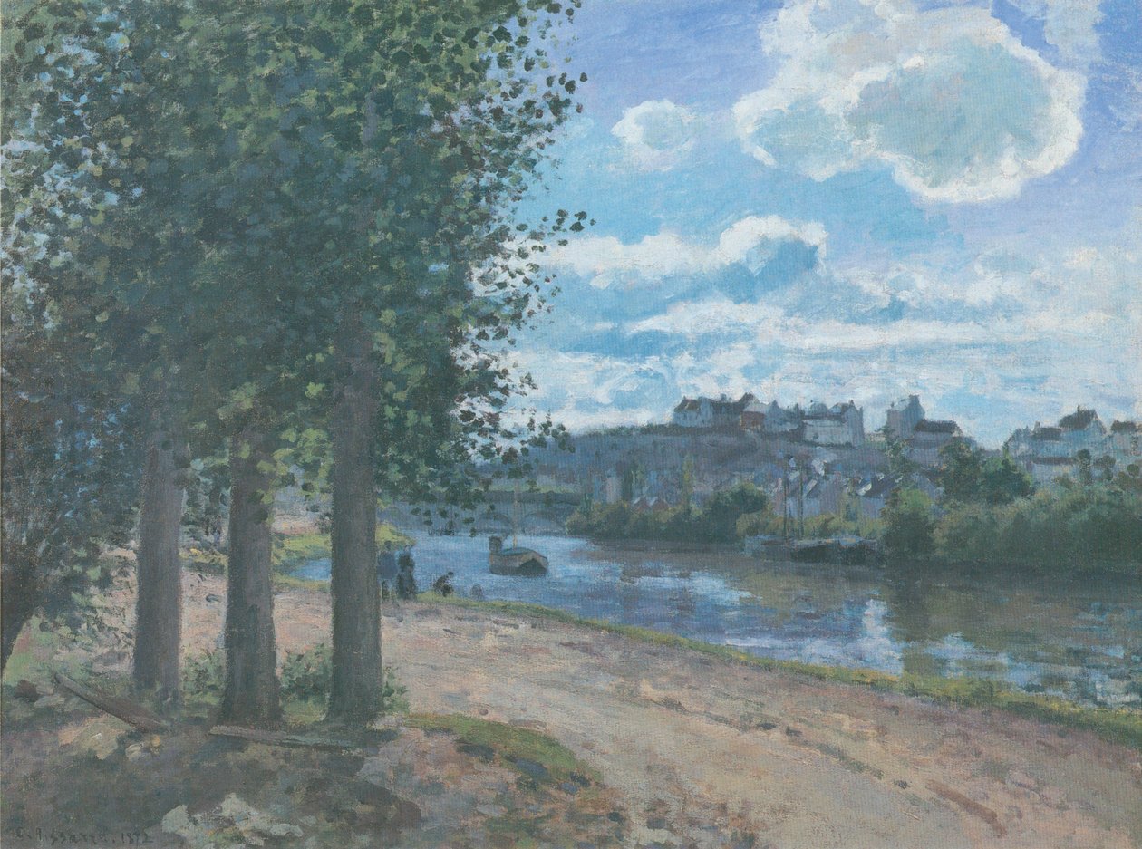 Pontoise, Bords de l´Oise tekijältä Camille Jacob Pissarro