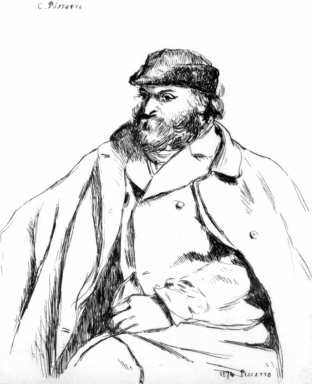 Larawan ni Cezanne, 1874finn tekijältä Camille Jacob Pissarro