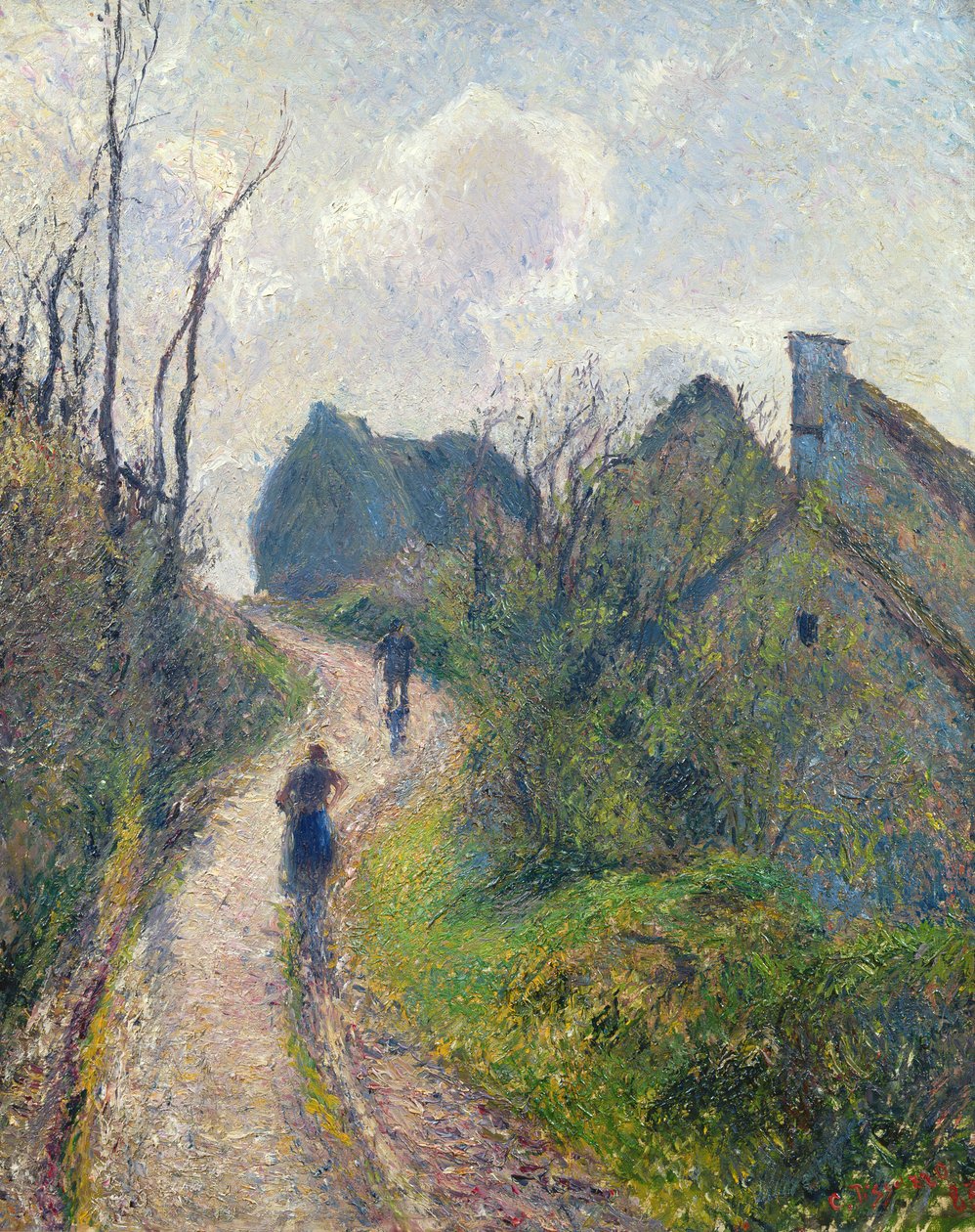 Kiipeilyä Osnyyn, 1883 tekijältä Camille Jacob Pissarro