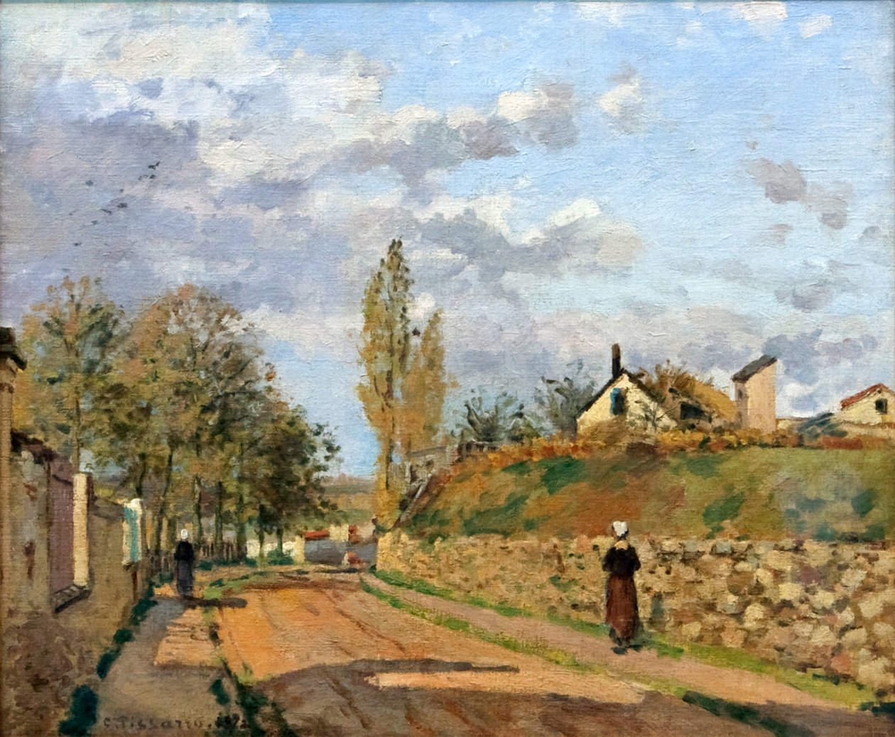 Rue de Beaujour, Pontoise tekijältä Camille Jacob Pissarro