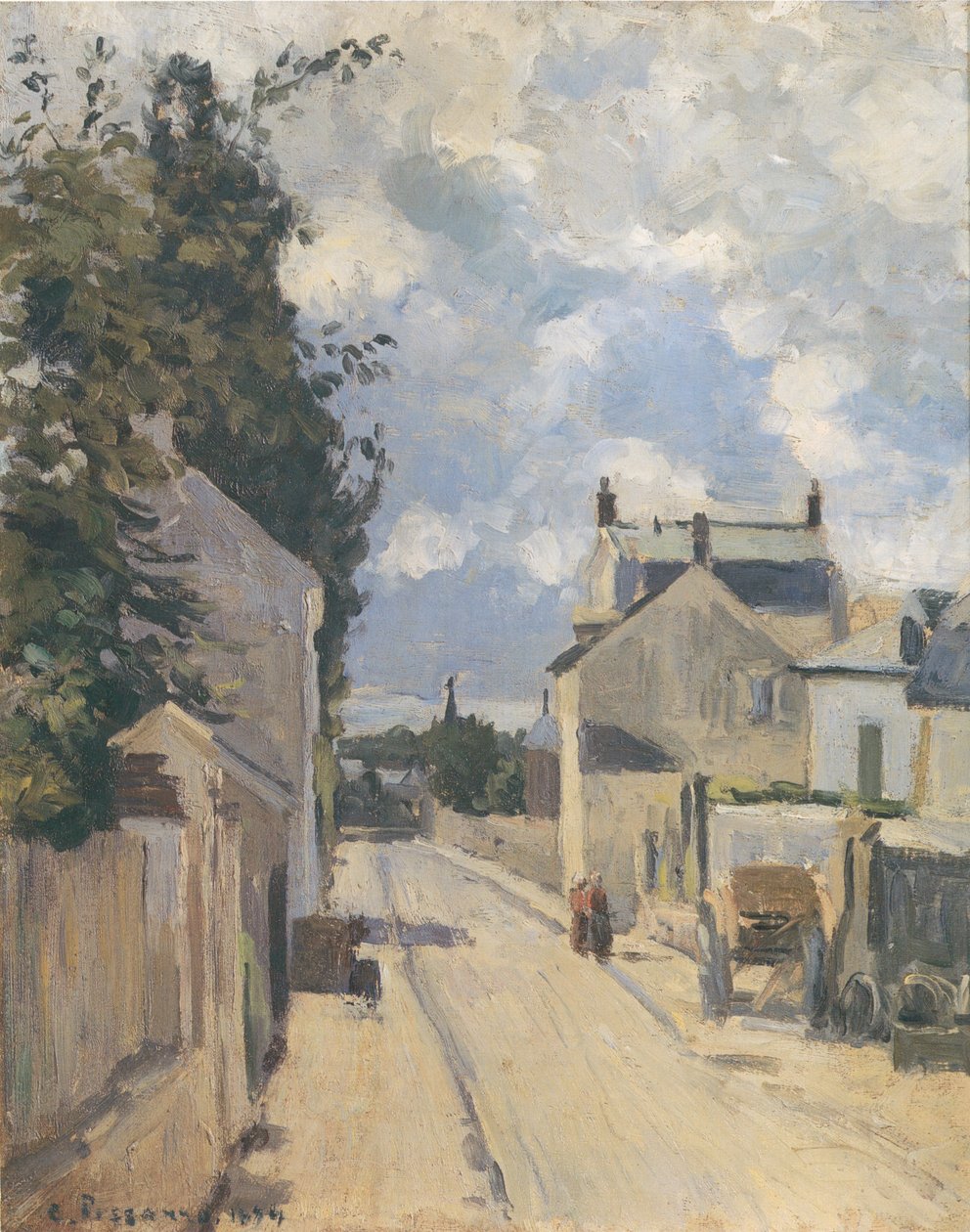 Rue de L´Hermitage Pontoise tekijältä Camille Jacob Pissarro