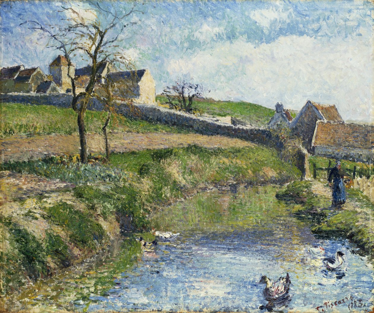 Osnyn maatila, 1883 tekijältä Camille Jacob Pissarro