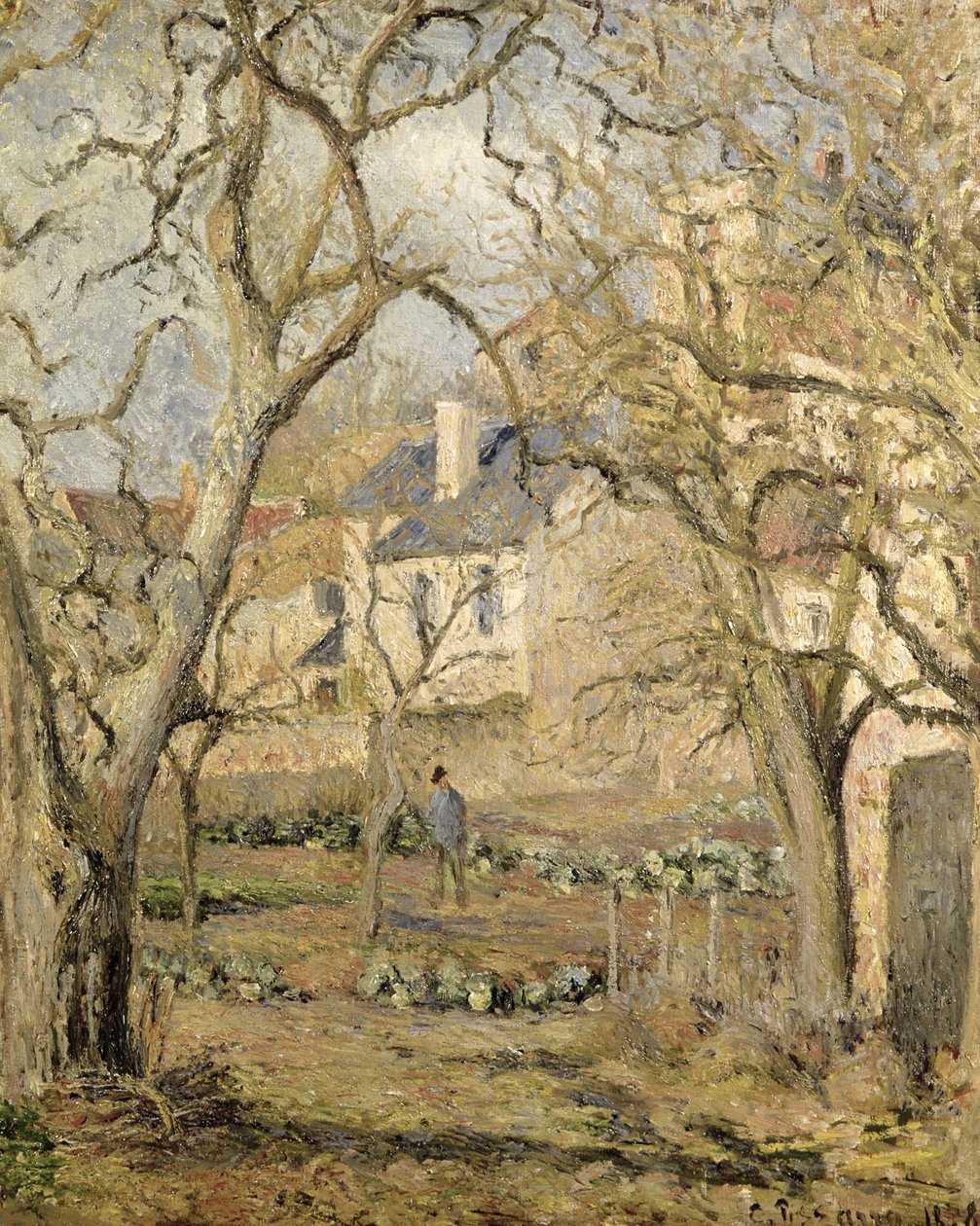 Kasvispuutarha, 1878 tekijältä Camille Jacob Pissarro