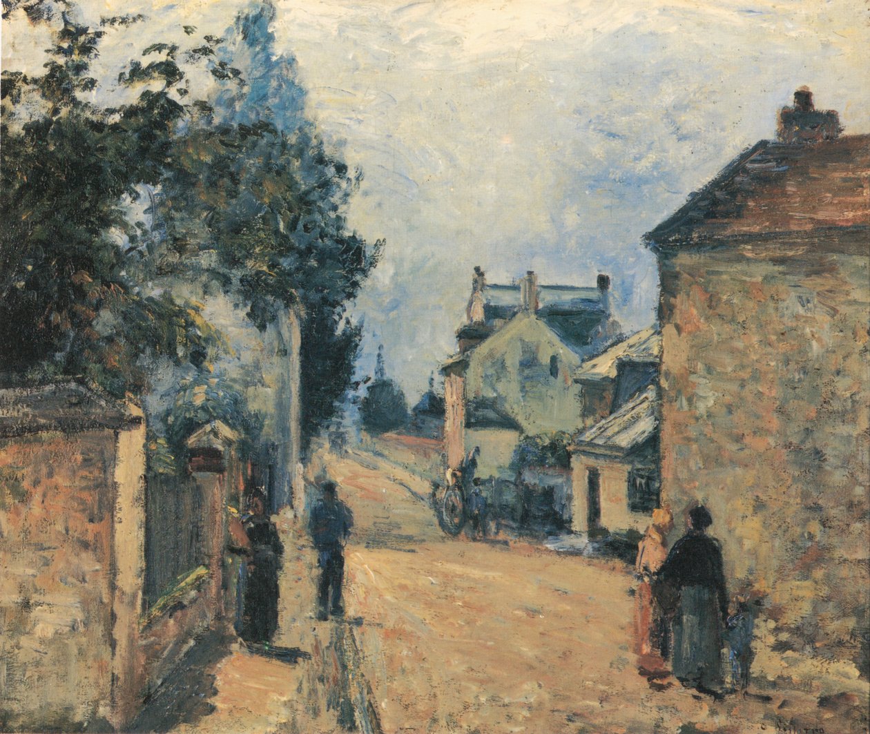 Une rue à L´Hermitage tekijältä Camille Jacob Pissarro