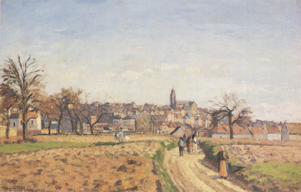 Vue de Pontoise tekijältä Camille Jacob Pissarro