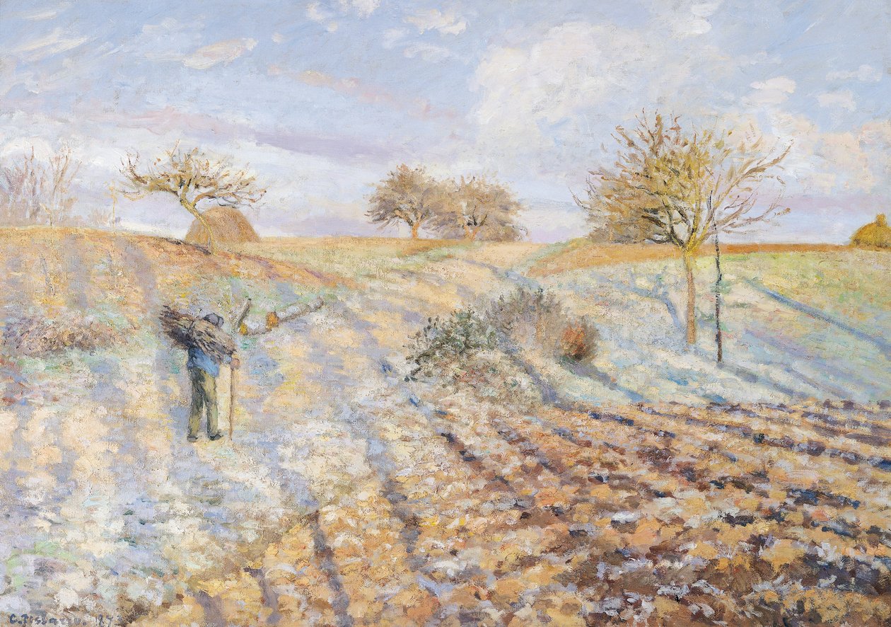 White Frost, 1873 tekijältä Camille Jacob Pissarro