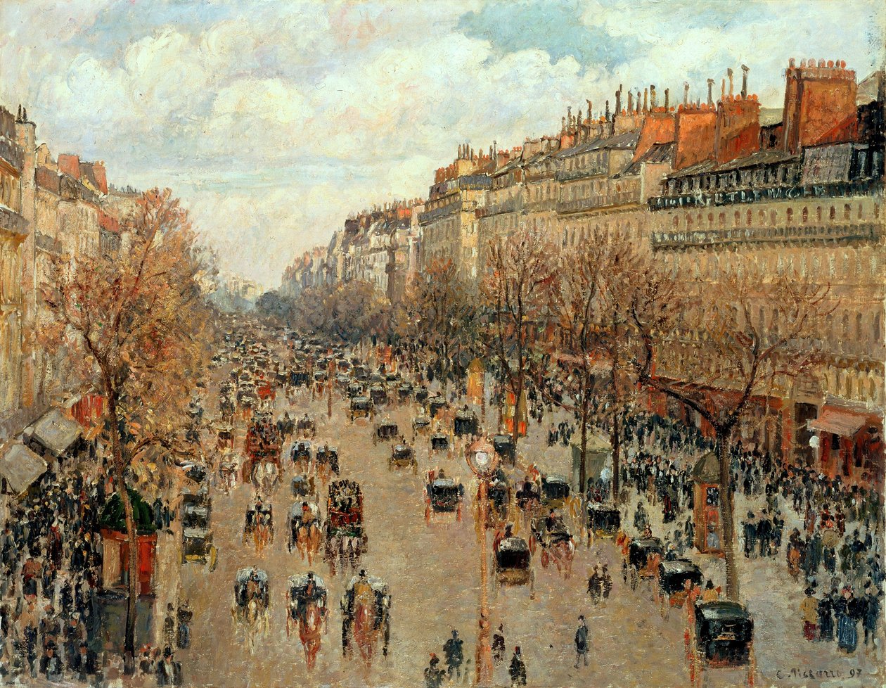 Boulevard Montmartre tekijältä Camille Jacob Pissarro