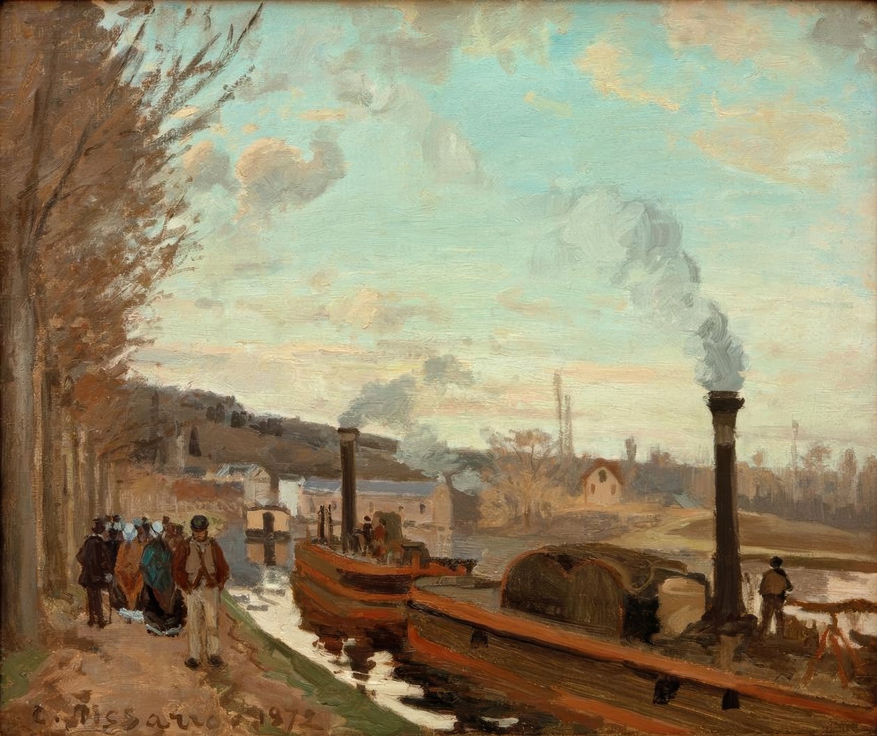 Die Seine bei Port-Marly tekijältä Camille Jacob Pissarro