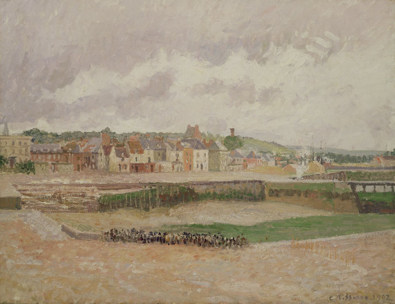 Dieppe, Duquesnen allas, 1902 tekijältä Camille Jacob Pissarro