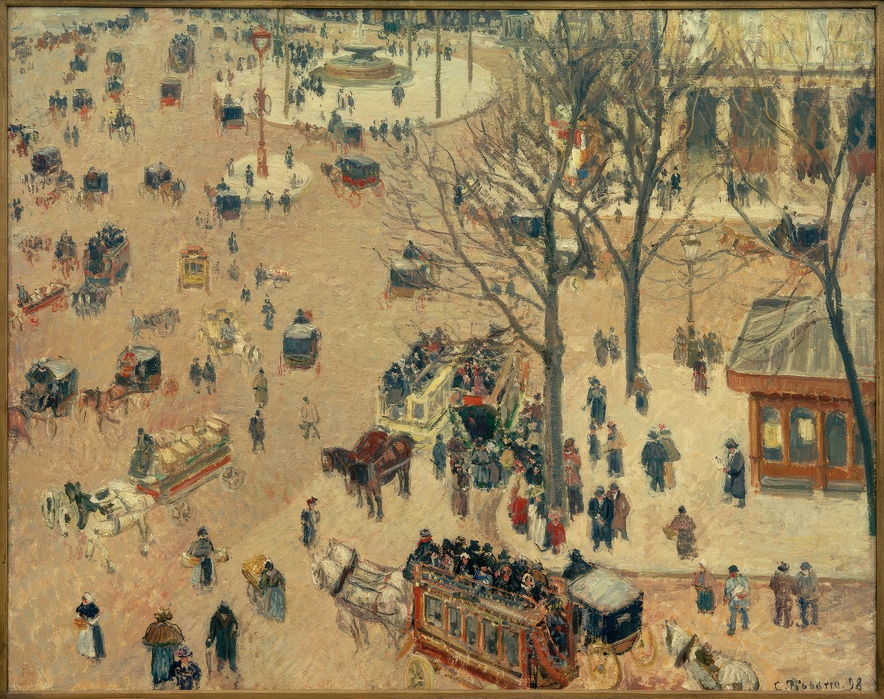 La Place du Théâtre Français tekijältä Camille Jacob Pissarro