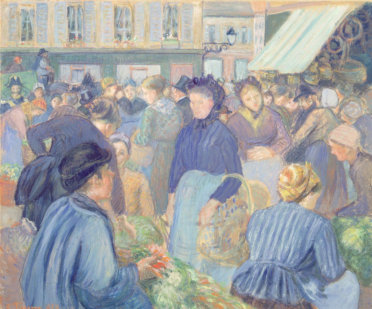Gisors maaliskuu, 1889 tekijältä Camille Jacob Pissarro