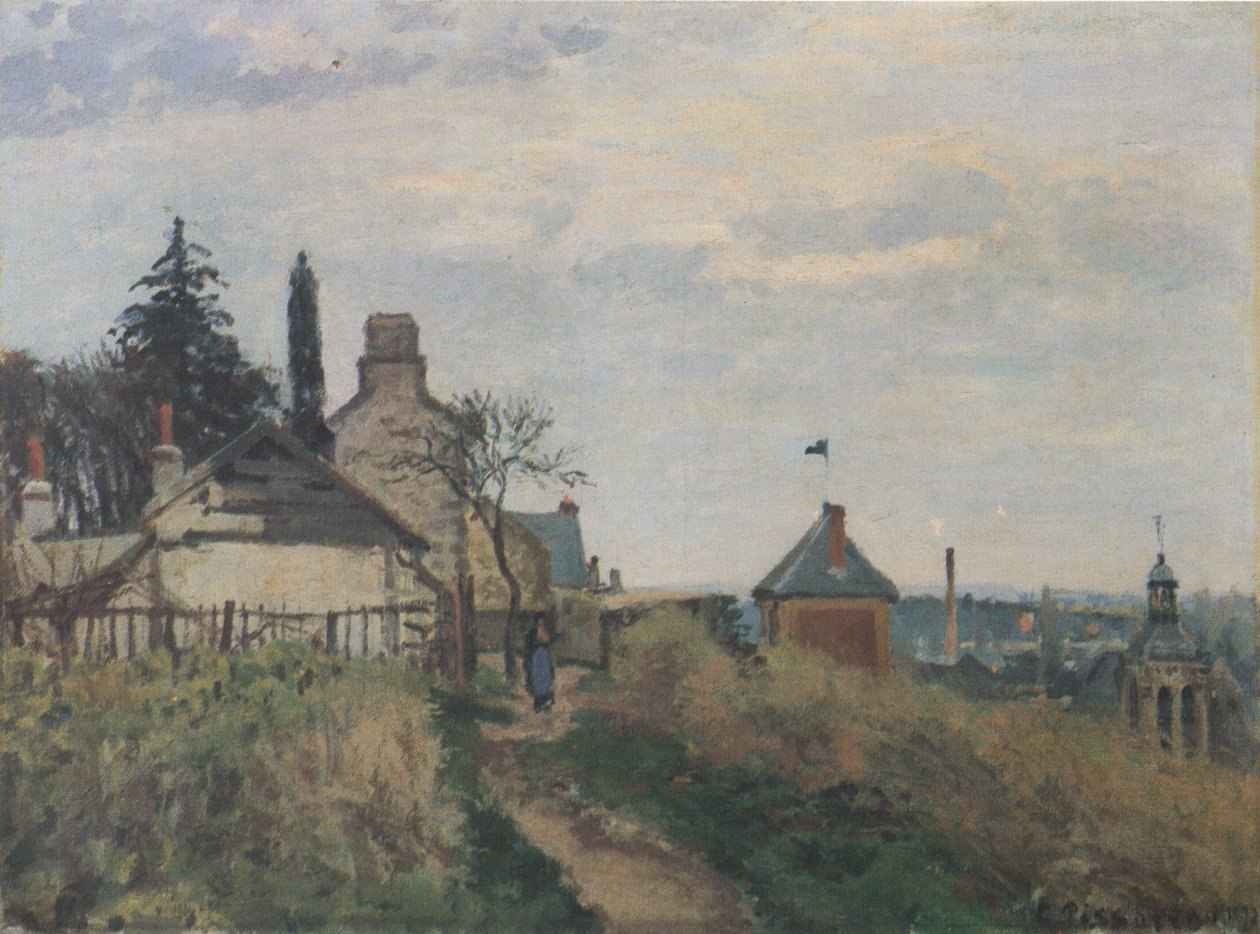 Oikeuden palatsi, Pontoise tekijältä Camille Jacob Pissarro
